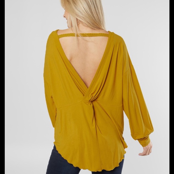 Free People Shimmy Shake Top Color NWT Color: Untamed Gold - Picture 8 of 9